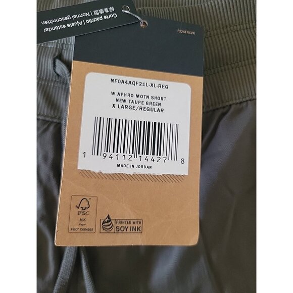 THE NORTH FACE Women's Aphrodite Motion Short Athletic Running Shorts Green XL - Picture 6 of 11